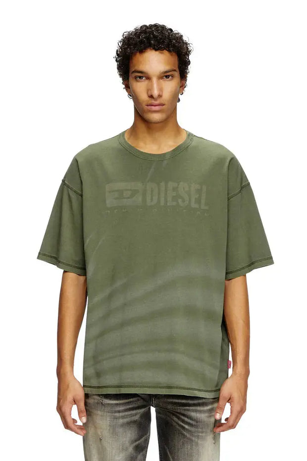 Laser-faded logo T-shirt Diesel