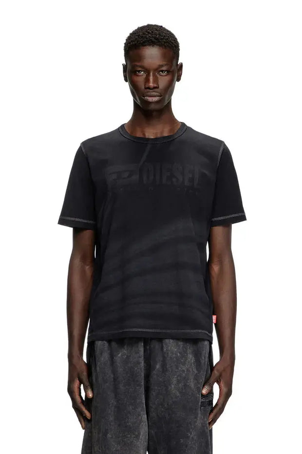 Laser-faded logo T-shirt Diesel