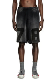 Jersey and mesh shorts with faded effect Diesel
