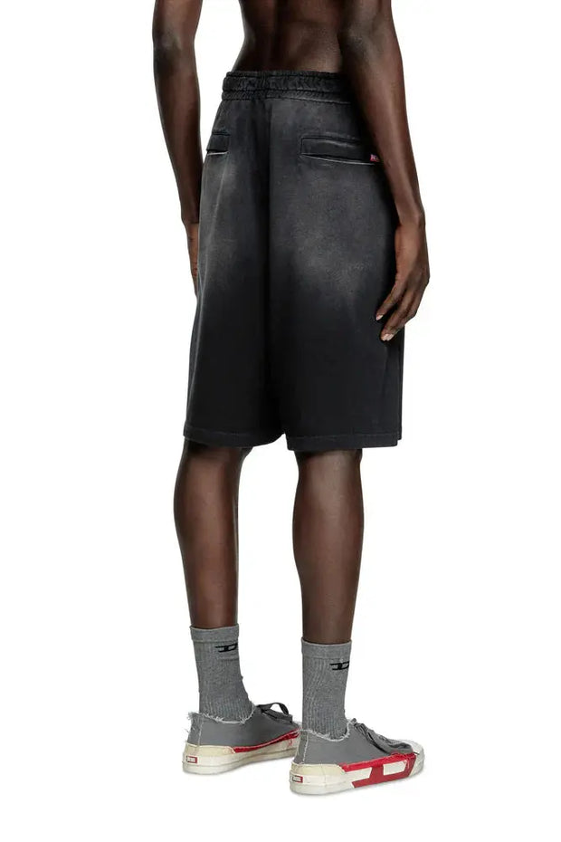 Jersey and mesh shorts with faded effect Diesel