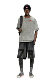 Jersey and mesh shorts with faded effect Diesel