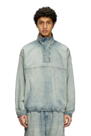 Denim pullover in light bicolour denim Diesel