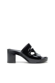 Sa-Bonnie-Heeled rubber slides with cut-out logo Diesel