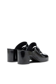 Sa-Bonnie-Heeled rubber slides with cut-out logo Diesel