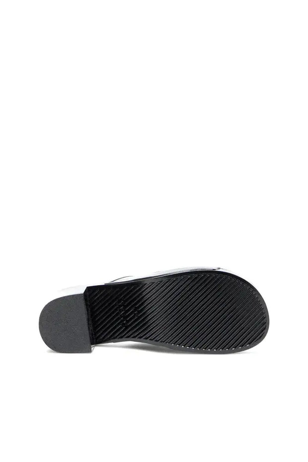 Sa-Bonnie-Heeled rubber slides with cut-out logo Diesel