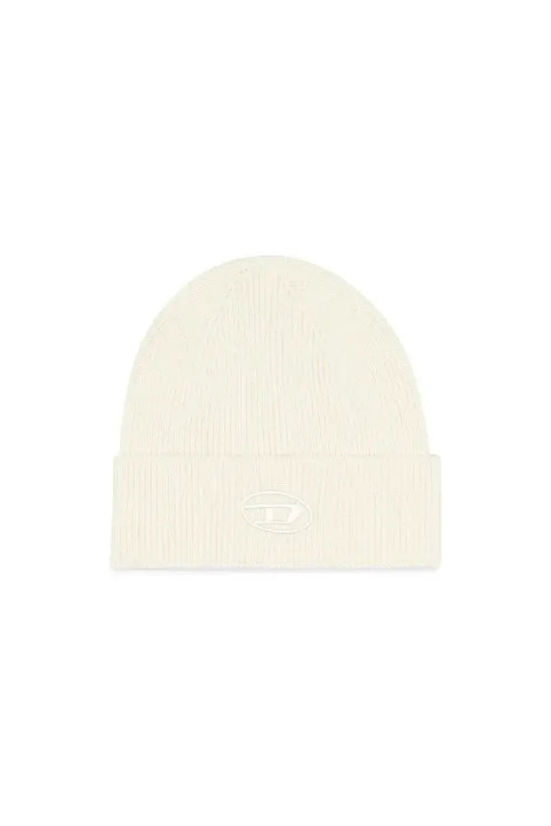 Ribbed beanie with D embroidery Diesel