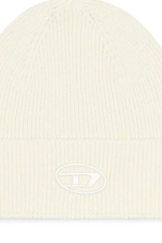 Ribbed beanie with D embroidery Diesel