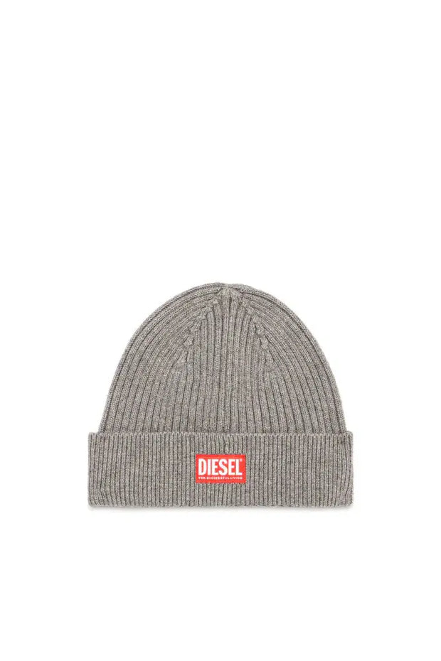 Ribbed beanie with logo patch Diesel