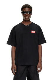 T-shirt with jacquard logo patch Diesel