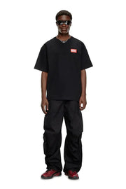 T-shirt with jacquard logo patch Diesel