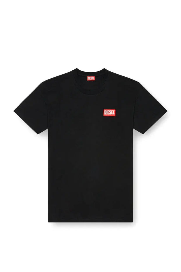 T-shirt with jacquard logo patch Diesel