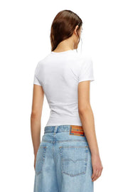 T-shirt with embroidered D patch Diesel