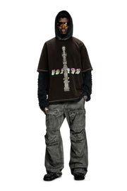 Acid-wash T-shirt with printed graphics Diesel