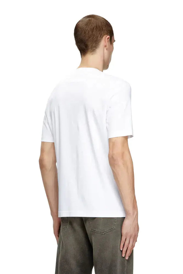 Mercerized cotton T-shirt with tonal logo Diesel