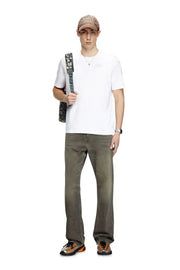 Mercerized cotton T-shirt with tonal logo Diesel