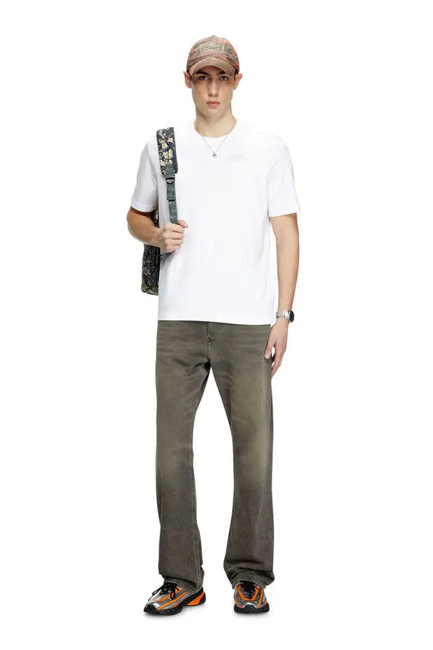 Mercerized cotton T-shirt with tonal logo Diesel