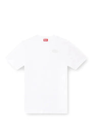 Mercerized cotton T-shirt with tonal logo Diesel