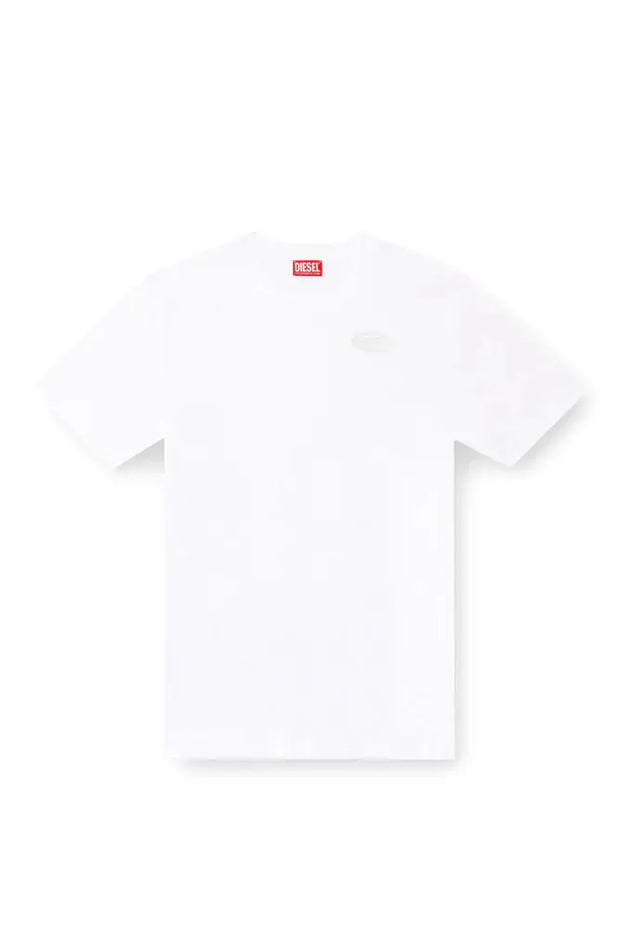 Mercerized cotton T-shirt with tonal logo Diesel