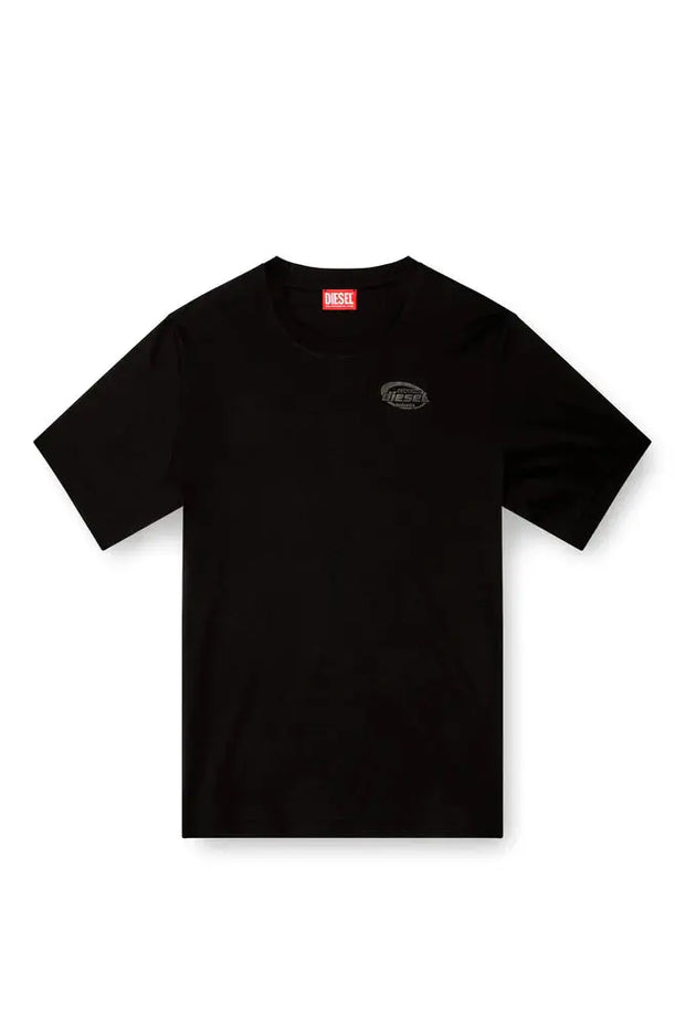 Mercerized cotton T-shirt with tonal logo Diesel