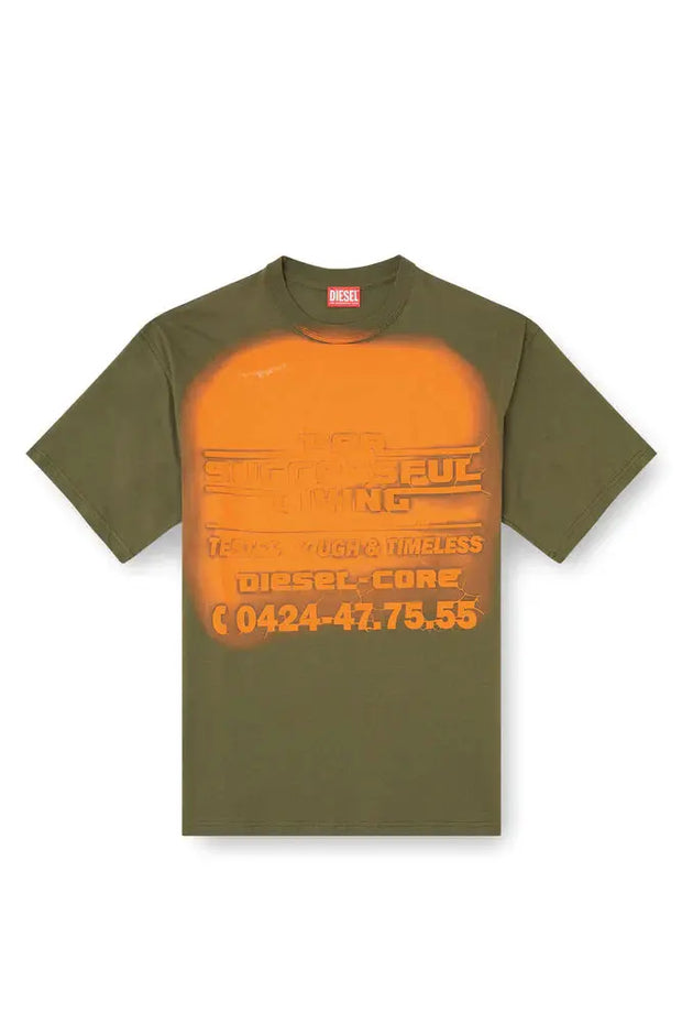 T-shirt with blowout logo graphic Diesel