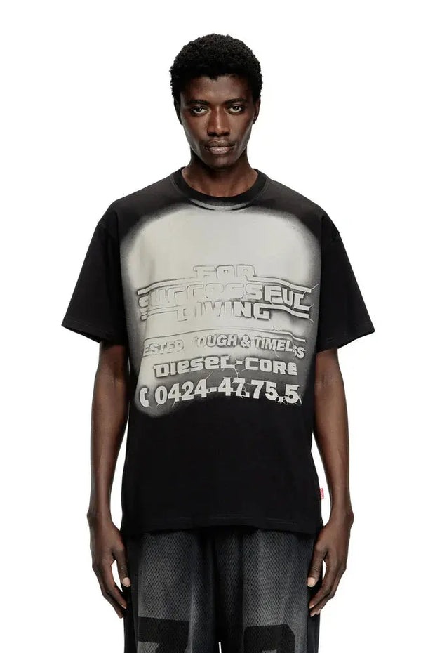 T-shirt with blowout logo graphic Diesel