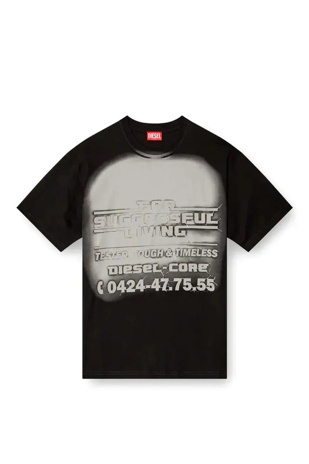 T-shirt with blowout logo graphic Diesel