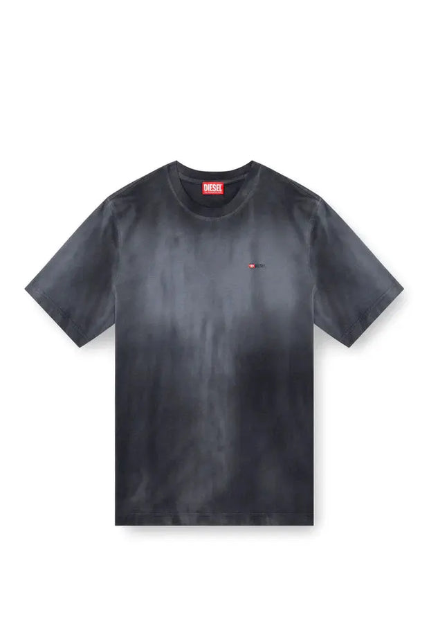 Faded T-shirt with micro logo embroidery Diesel