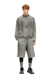 Track Denim bermudas with Oval D Diesel