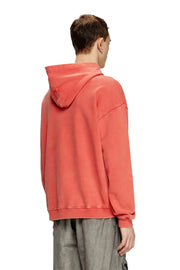 Hoodie with flocked Oval D logo Diesel