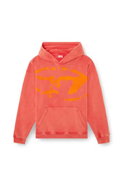 Hoodie with flocked Oval D logo Diesel