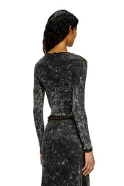 Marbled buttoned top with ruffles Diesel