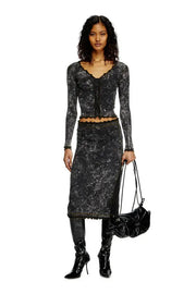 Marbled buttoned top with ruffles Diesel