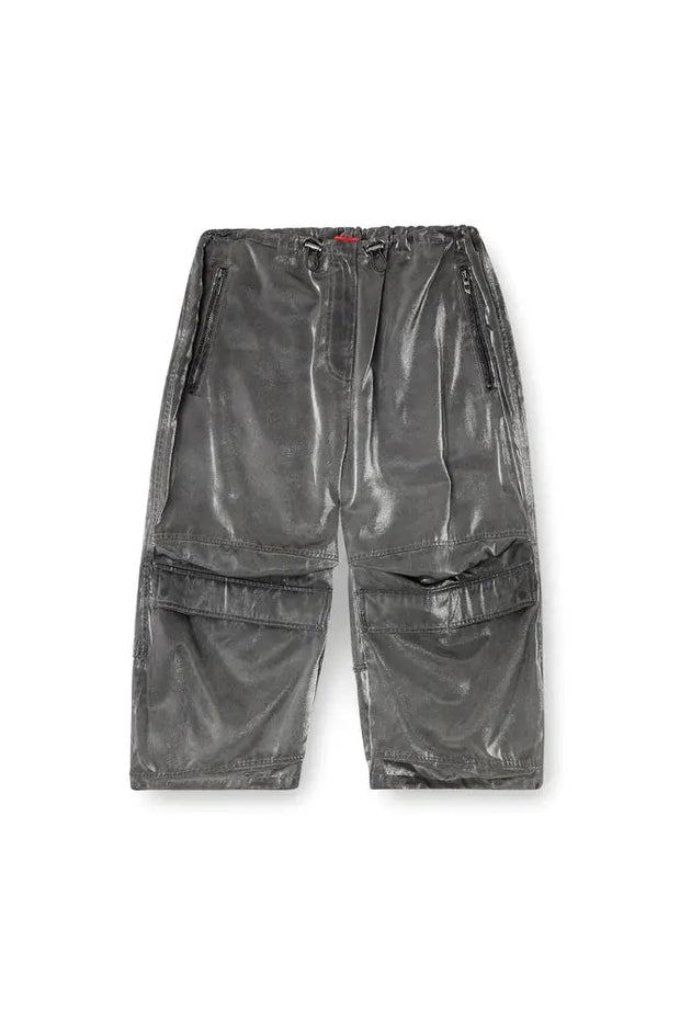 Cropped satin cargo pants Diesel