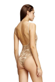 Camo lace bodysuit with Oval D embroidery Diesel