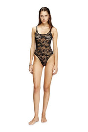 Camo lace bodysuit with Oval D embroidery Diesel