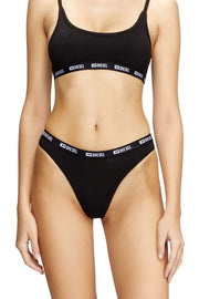 3-pack of thongs with Denim Division trim Diesel