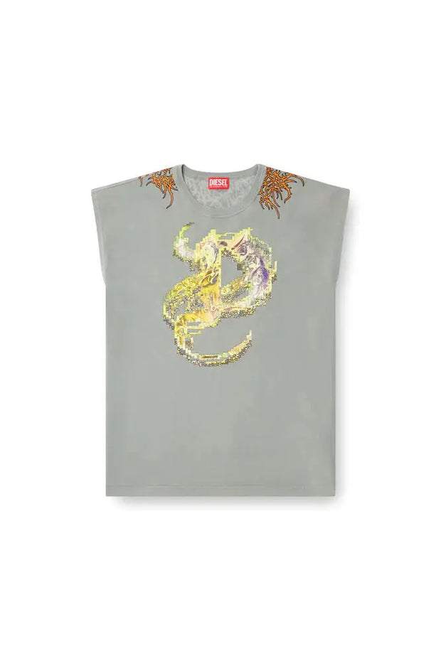 Tank top with tattoo graphics Diesel