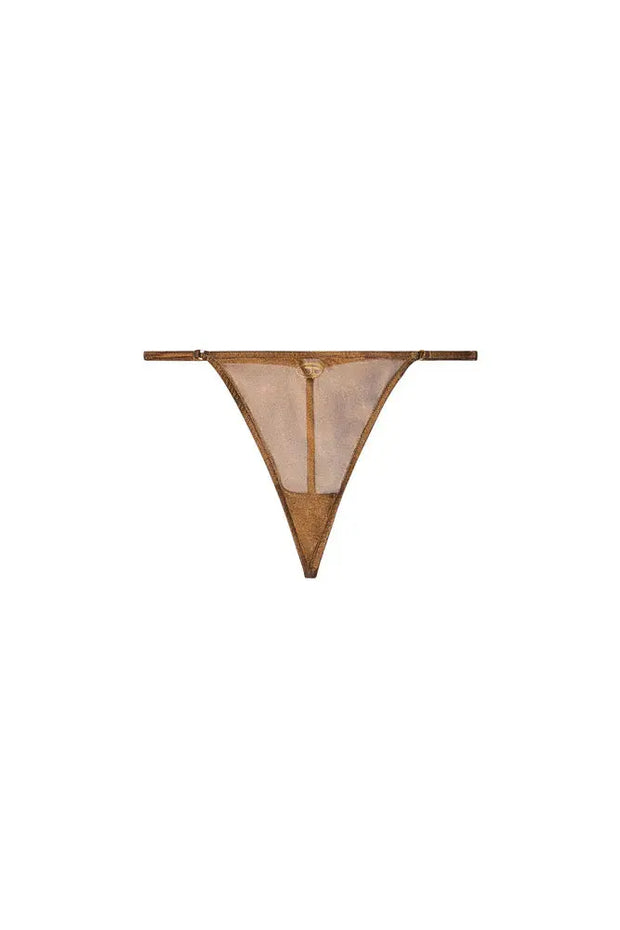 Sheer thong with Oval D detail Diesel