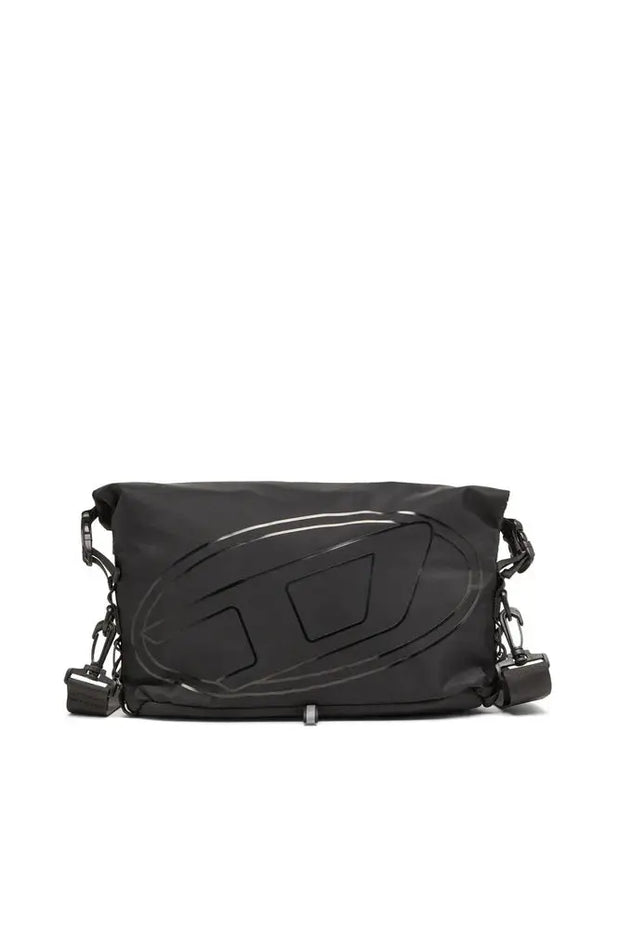 Drape-Nylon crossbody bag with Oval D print Diesel