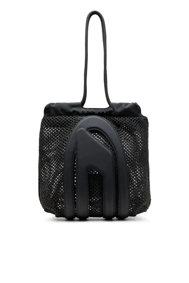 Cage-D-Raffia-effect mesh tote bag Diesel