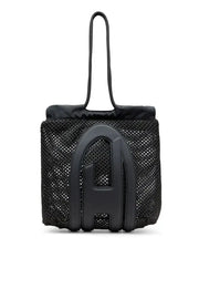Cage-D-Raffia-effect mesh tote bag Diesel