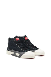 S-D-Verse-High-top sneakers in frayed canvas Diesel
