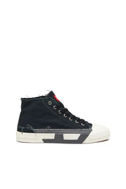 S-D-Verse-High-top sneakers in frayed canvas Diesel