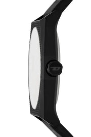 Scraper Black Leather Watch Diesel