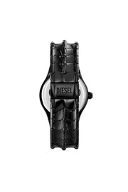 Vert three-hand date black stainless steel watch Diesel