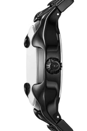 Vert three-hand date black stainless steel watch Diesel