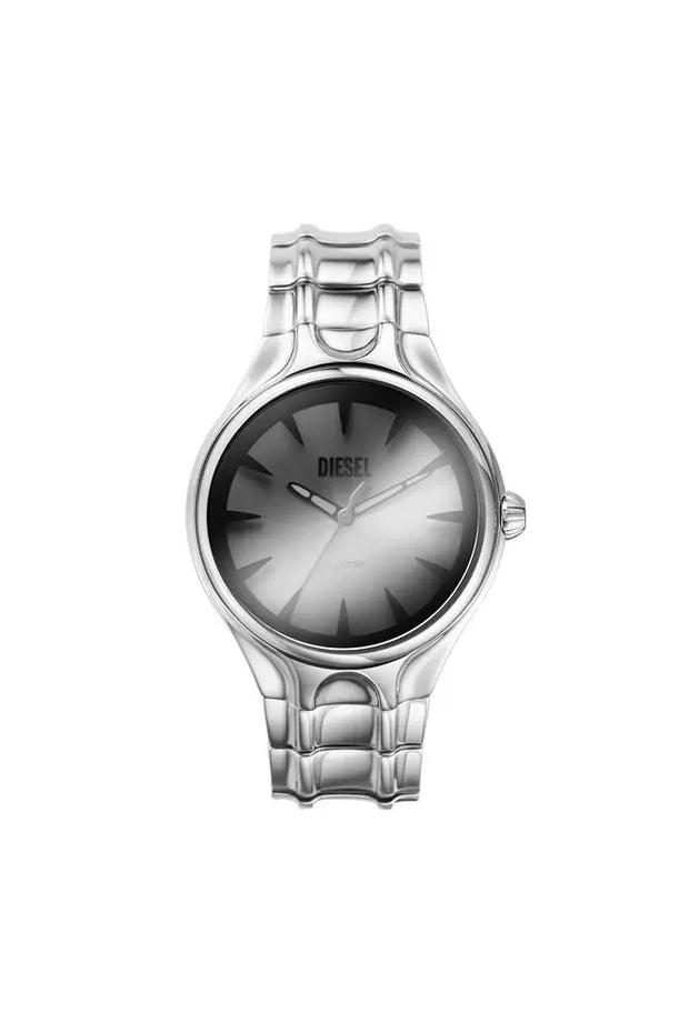 Streamline three-hand stainless steel watch Diesel