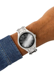 Streamline three-hand stainless steel watch Diesel