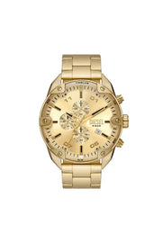 Spiked Chronograph Gold-Tone Stainless Steel Watch Diesel