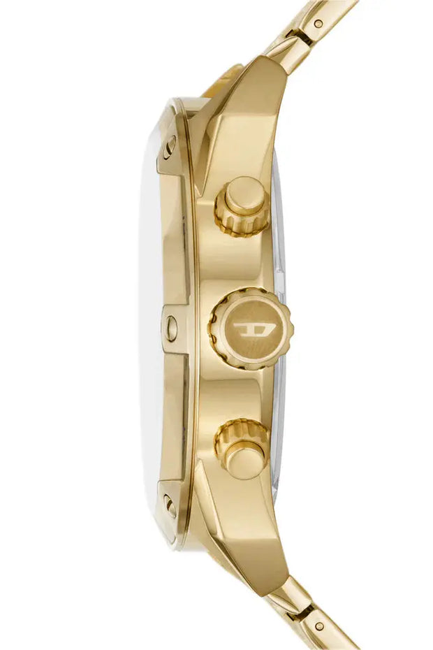 Spiked Chronograph Gold-Tone Stainless Steel Watch Diesel